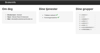 Brukerinfo
